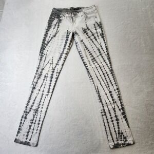 Levi's‎ Tie Dye Demi Curve Skinny Jeans Womens 0/25 White Gray 28W 30L Pants